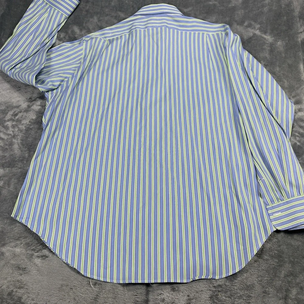 Polo Ralph‎ Lauren Shirt 17 1/2 34/35 Long Sleeve Regent Classic Oxford Striped